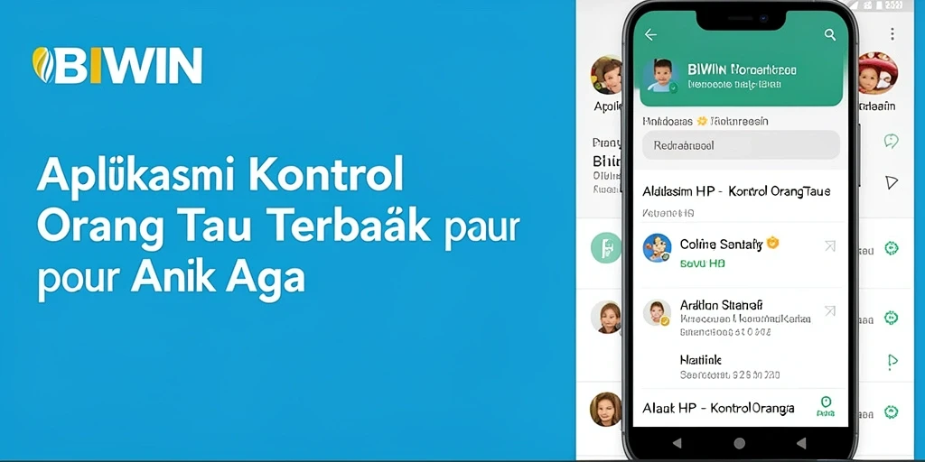 Antarmuka pengguna BIWIN yang sederhana dan intuitif untuk Kontrol Orang Tua.