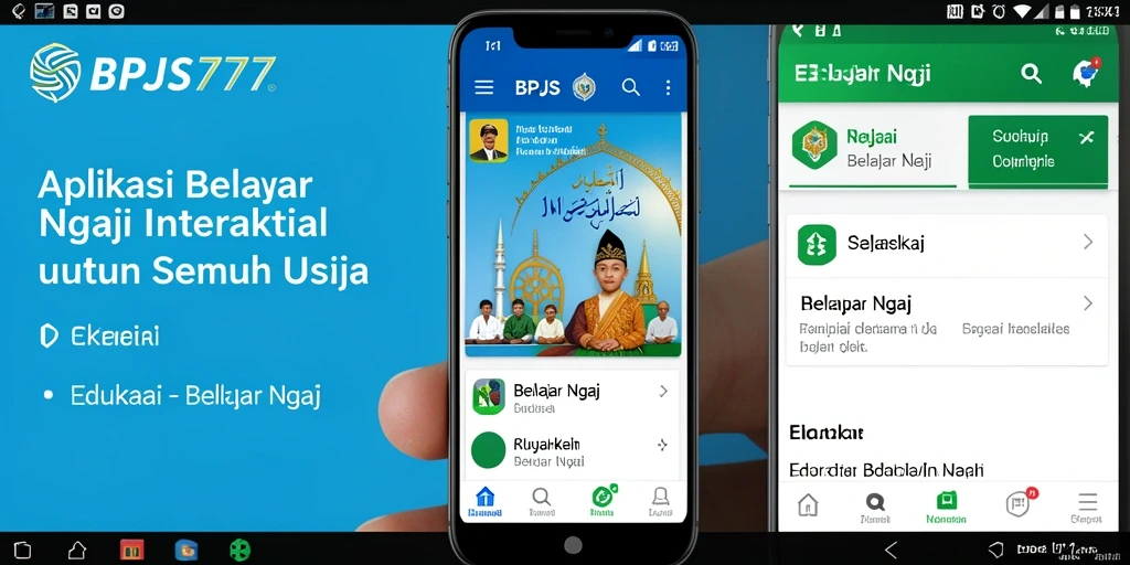 Antarmuka aplikasi BPJS777 yang user-friendly untuk Belajar Ngaji.
