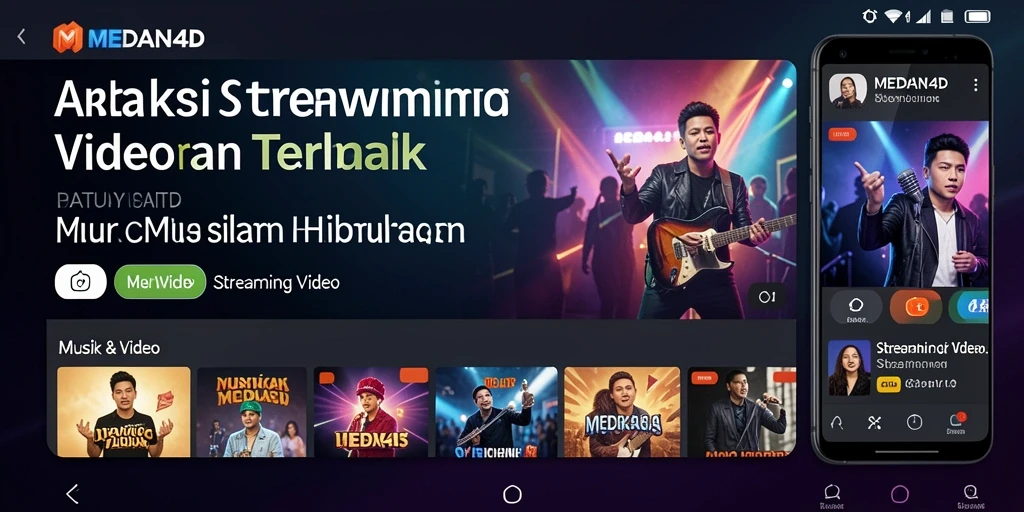 Tampilan antarmuka MEDAN4D yang menarik untuk streaming video.
