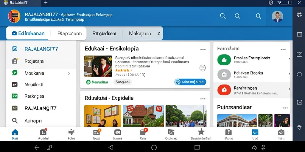 Antarmuka aplikasi RAJALANGIT77 yang informatif dan menarik.