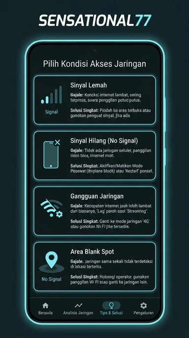 Tampilan link alternatif sensational77